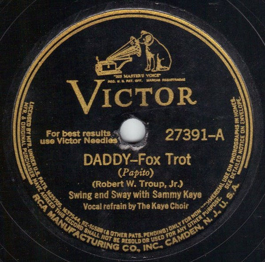 Swing And Sway With Sammy Kaye : Daddy / Two Hearts That Pass In The Night (Shellac, 10")