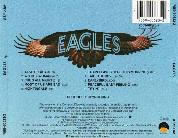 Eagles : Eagles (CD, Album, RE, RM)