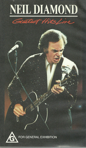 Neil Diamond : Greatest Hits Live (VHS, PAL)