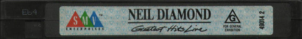 Neil Diamond : Greatest Hits Live (VHS, PAL)