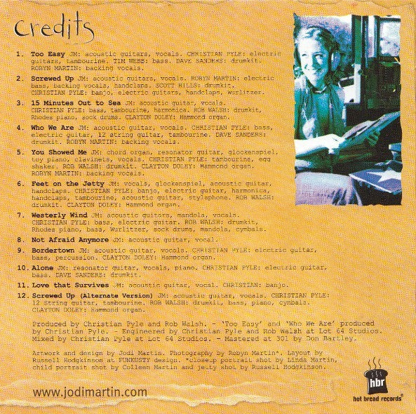 Jodi Martin : 15 Minutes Out To Sea (CD, Album)