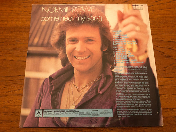 Normie Rowe : Come Hear My Song (LP)
