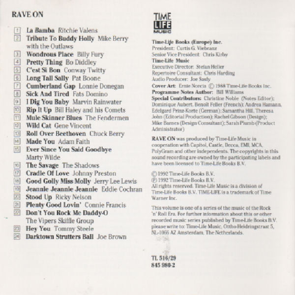 Various : Rave On (CD, Comp, RM)
