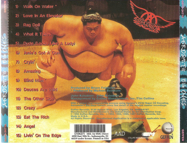 Aerosmith : Big Ones (CD, Comp, Club, RE, RM, Cin)