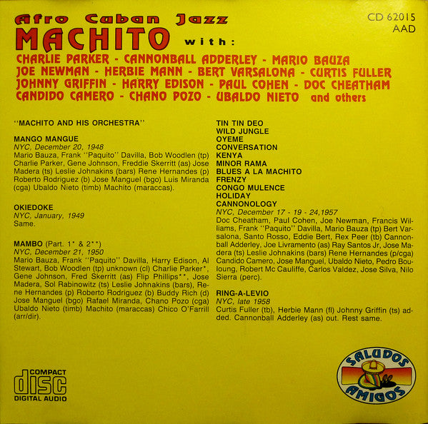 Machito : Afro Cuban Jazz, Mambo In Jazz (CD, Comp)