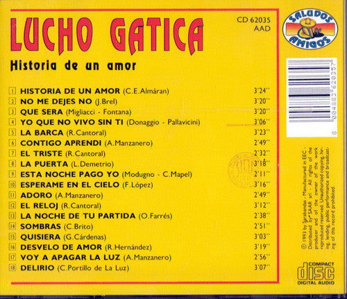 Lucho Gatica : Historia De Un Amor (CD, Album, Comp)