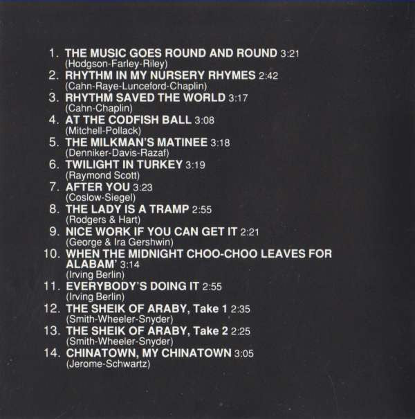 Tommy Dorsey And His Clambake Seven : The Music Goes Round And Round (CD, Comp, Mono, RE, RM)