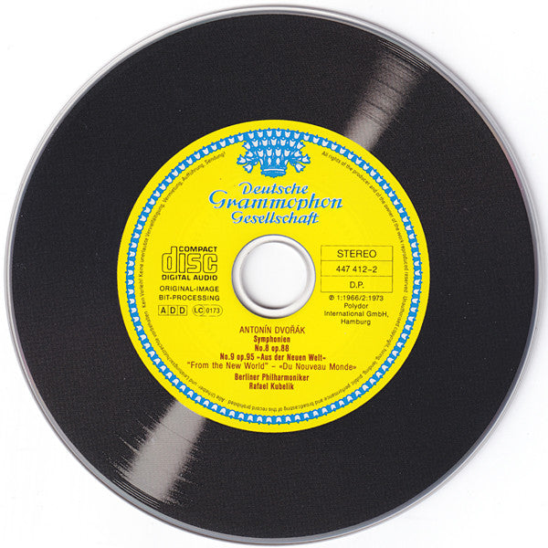 Antonín Dvořák - Berliner Philharmoniker · Rafael Kubelik : Symphonien Nos. 8 & 9 - »Aus Der Neuen Welt«  =  »From The New World = Du Nouveau Monde« (CD, Comp, RM)
