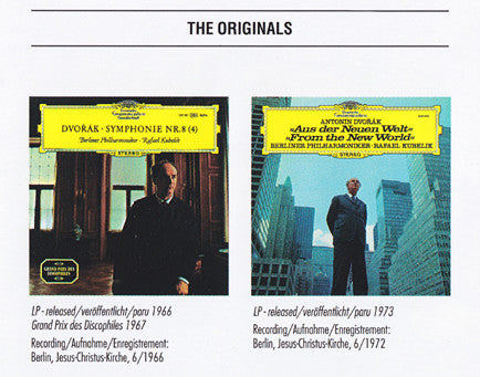 Antonín Dvořák - Berliner Philharmoniker · Rafael Kubelik : Symphonien Nos. 8 & 9 - »Aus Der Neuen Welt«  =  »From The New World = Du Nouveau Monde« (CD, Comp, RM)