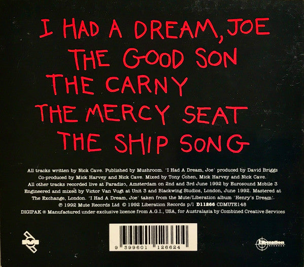 Nick Cave & The Bad Seeds : I Had A Dream, Joe (CD, Single)