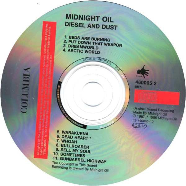 Midnight Oil : Diesel And Dust (CD, Album, RE)