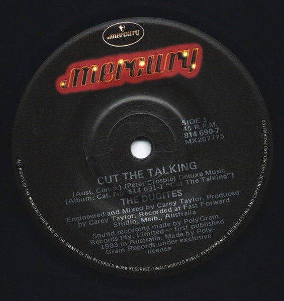 The Dugites : Cut The Talking (7", Single)