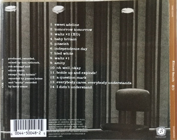 Elliott Smith : XO (CD, Album)