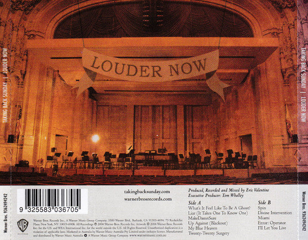 Taking Back Sunday : Louder Now (CD, Album)