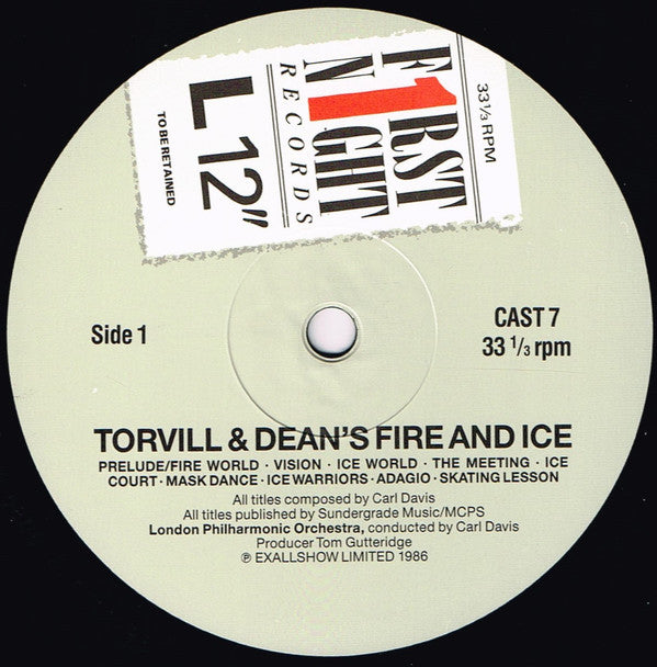 Carl Davis (5) & The London Philharmonic Orchestra* : Jayne Torvill & Christopher Dean - Fire & Ice (LP)