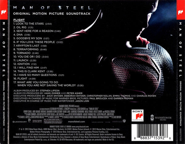 Hans Zimmer : Man Of Steel - Original Motion Picture Soundtrack (CD, Album)