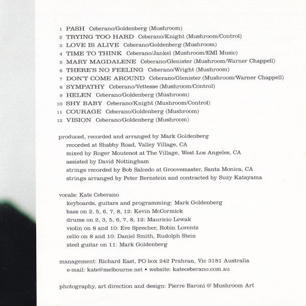 Kate Ceberano : Pash (CD, Album)