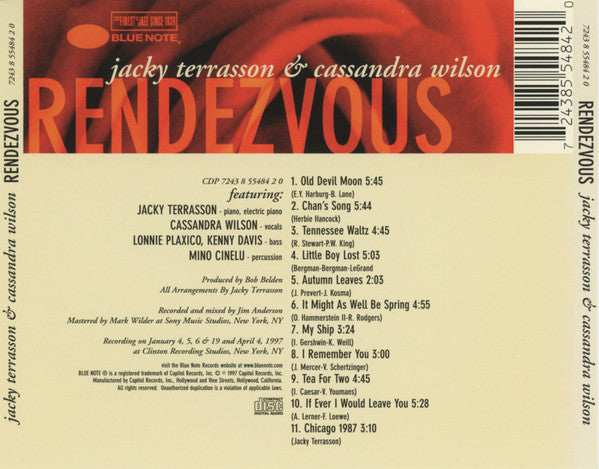 Jacky Terrasson And Cassandra Wilson : Rendezvous (CD, Album)