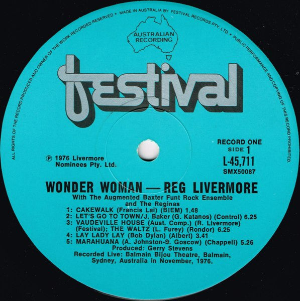 Reg Livermore : Wonder Woman (2xLP, Album)