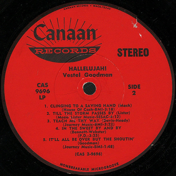Vestal Goodman : Hallelujah! (LP, Album)