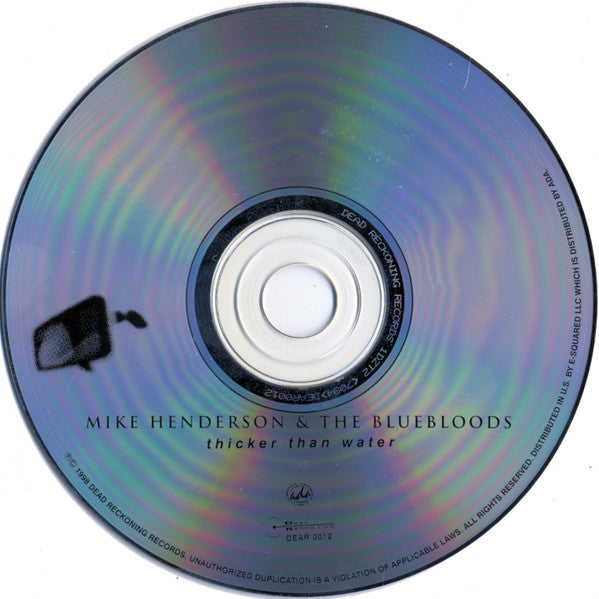 Mike Henderson & The Bluebloods : Thicker Than Water (CD, Album)