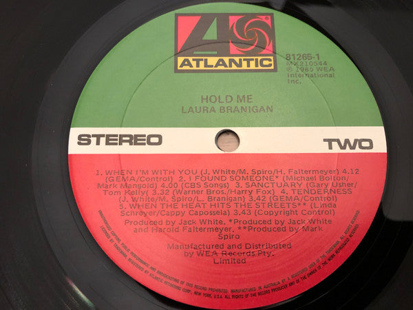 Laura Branigan : Hold Me (LP, Album)