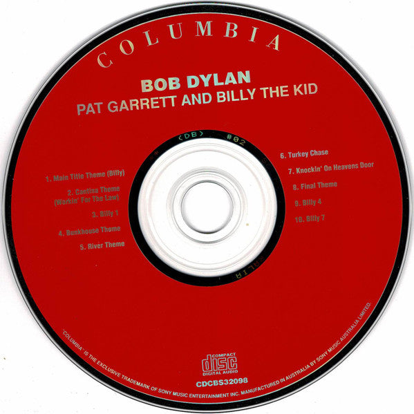 Bob Dylan : Pat Garrett & Billy The Kid - Original Soundtrack Recording (CD, Album, RE)
