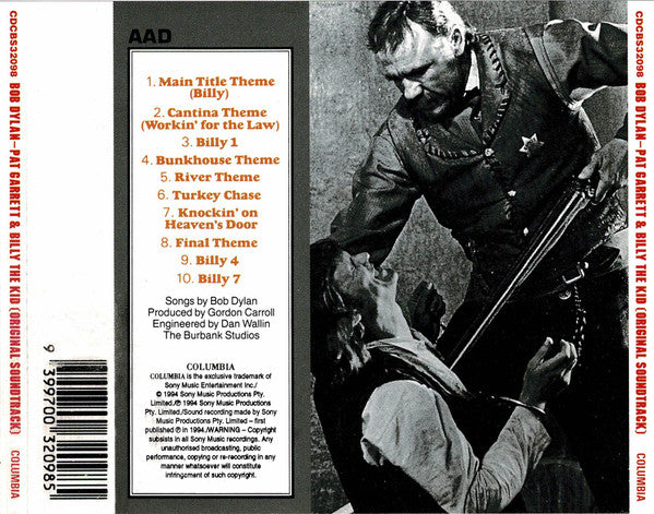 Bob Dylan : Pat Garrett & Billy The Kid - Original Soundtrack Recording (CD, Album, RE)
