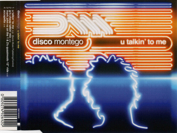 Disco Montego : U Talkin' To Me (CD, Single)