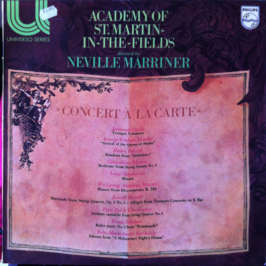 The Academy Of St. Martin-in-the-Fields : Concert A La Carte (LP, Album)