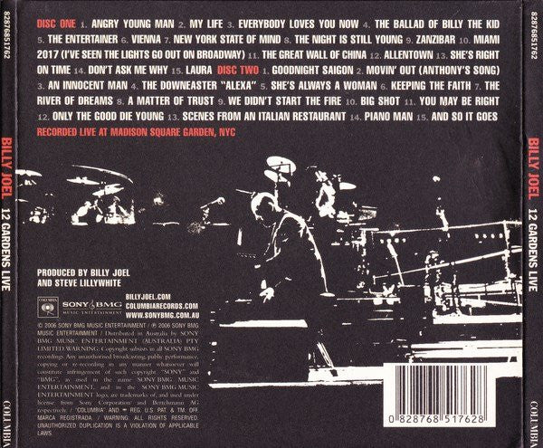 Billy Joel : 12 Gardens Live (2xCD, Album, Dig)