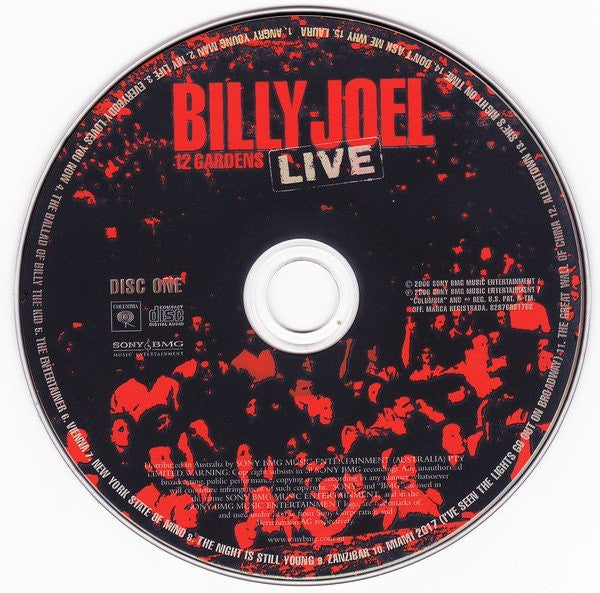 Billy Joel : 12 Gardens Live (2xCD, Album, Dig)