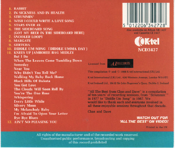 Chas & Dave* : All The Best From Chas & Dave (CD, Comp)