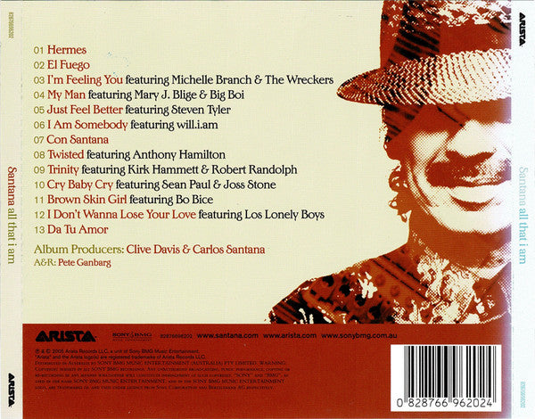 Santana : All That I Am (CD, Album)