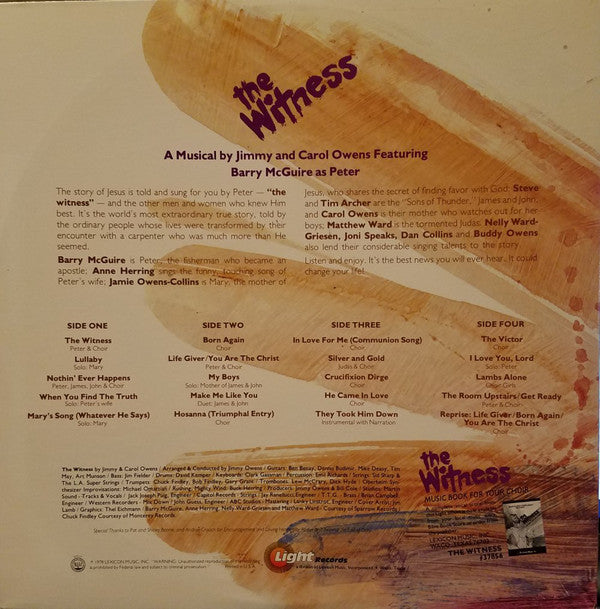 Jimmy & Carol Owens : The Witness (2xLP, Album)