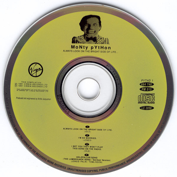 Monty Python : Always Look On The Bright Side Of Life... (CD, Single)