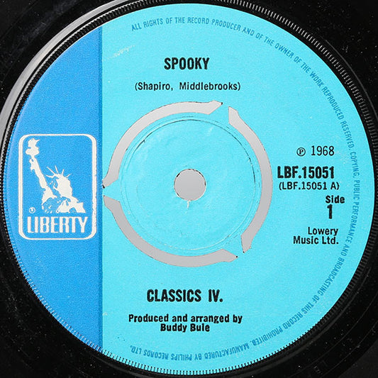 Classics IV* : Spooky / Poor People (7", Single)