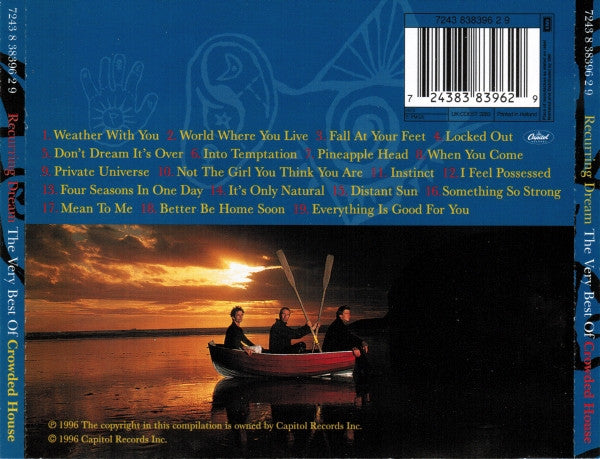 Crowded House : Recurring Dream (The Very Best Of Crowded House) (CD, Comp, RP)