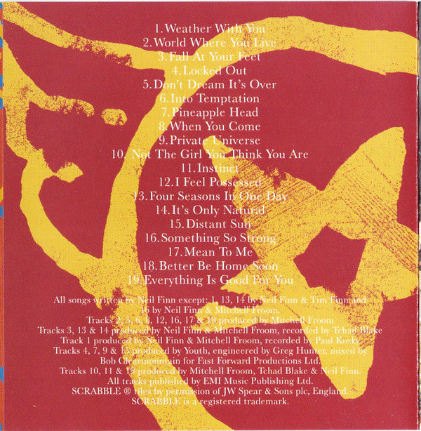 Crowded House : Recurring Dream (The Very Best Of Crowded House) (CD, Comp, RP)