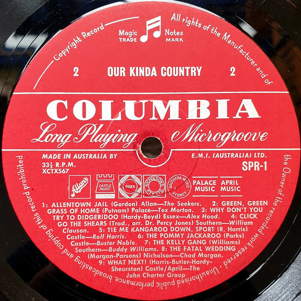 Various : Our Kinda Country (LP, Album, Comp, Mono)