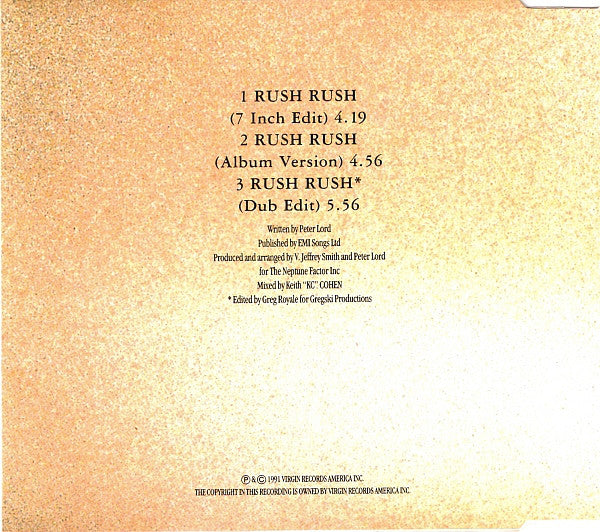 Paula Abdul : Rush Rush (CD, Single)
