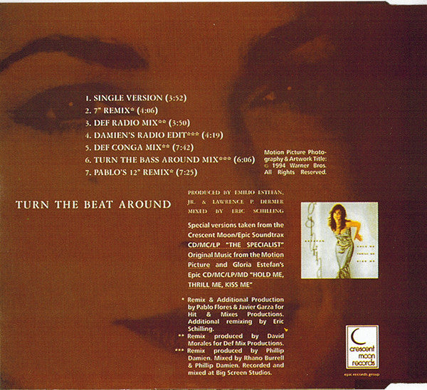 Gloria Estefan : Turn The Beat Around (CD, Single)