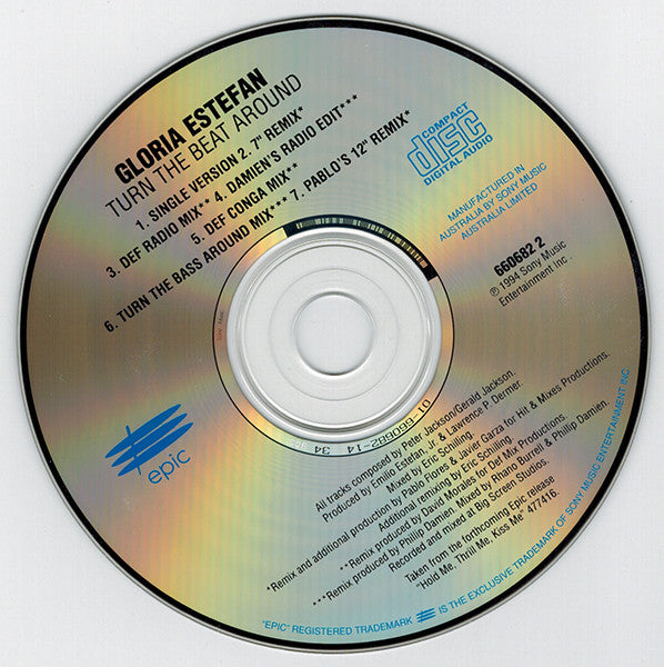 Gloria Estefan : Turn The Beat Around (CD, Single)