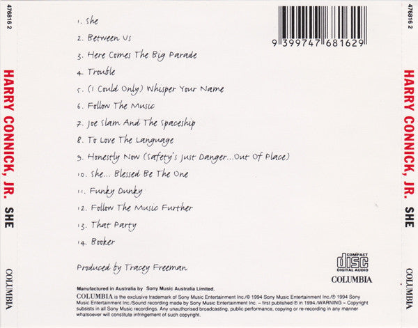 Harry Connick, Jr. : She (CD, Album)