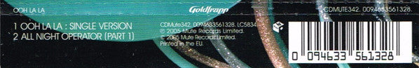 Goldfrapp : Ooh La La (CD, Single)