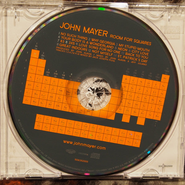 John Mayer : Room For Squares (CD, Album)
