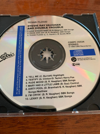 Stevie Ray Vaughan And Double Trouble* : Texas Flood (CD, Album, RE)