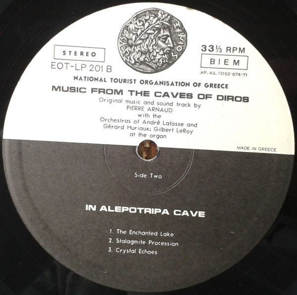 Pierre Arnaud* : Music From The Caves Of Diros (LP, Album)