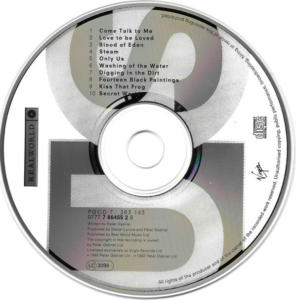Peter Gabriel : Us (CD, Album, Cle)