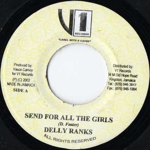 Delly Ranks : Send For All The Girls (7")